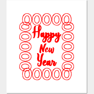 Happy new year Posters and Art